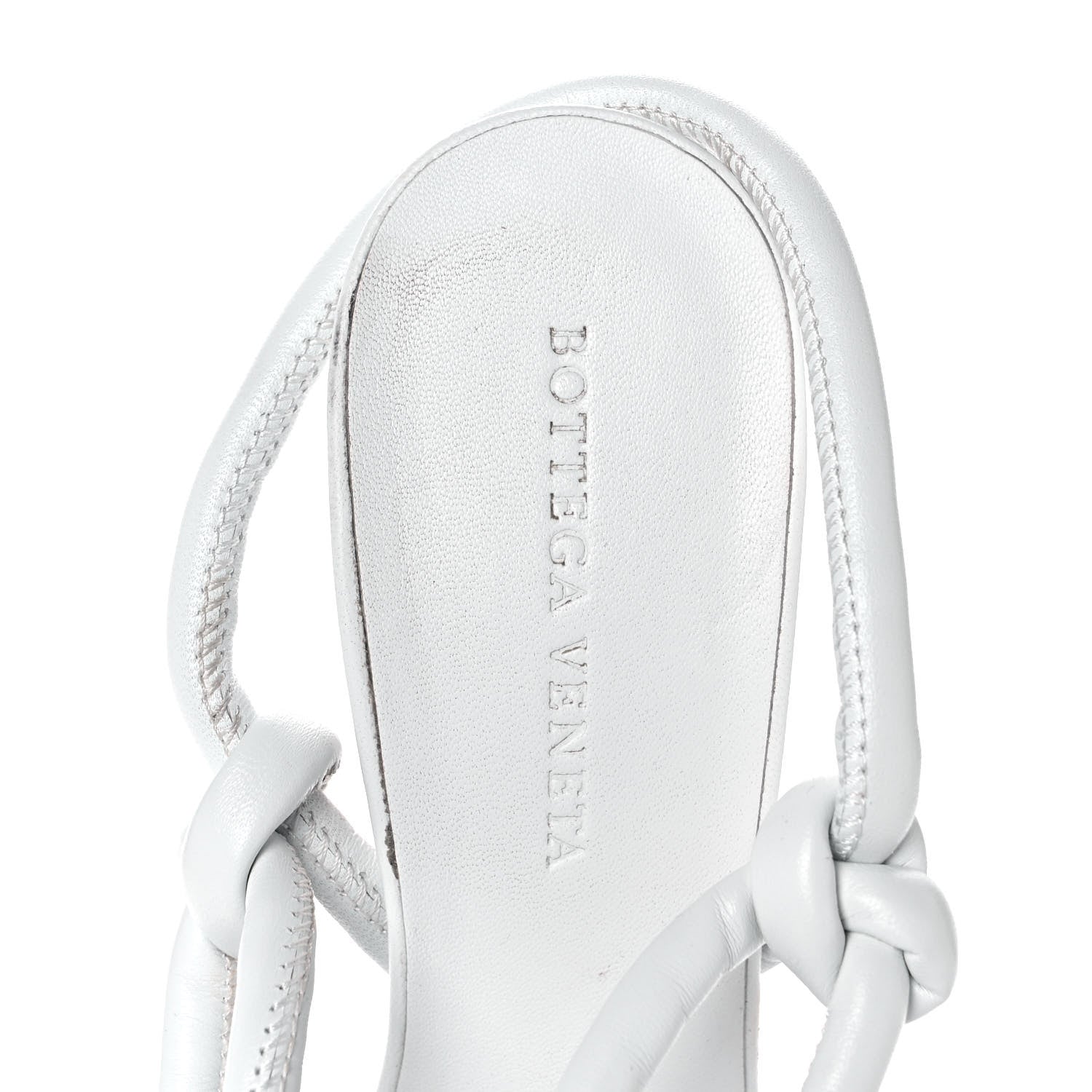 Bottega Veneta Nappa Dream Knotted Sandals 38 White 7 of 7