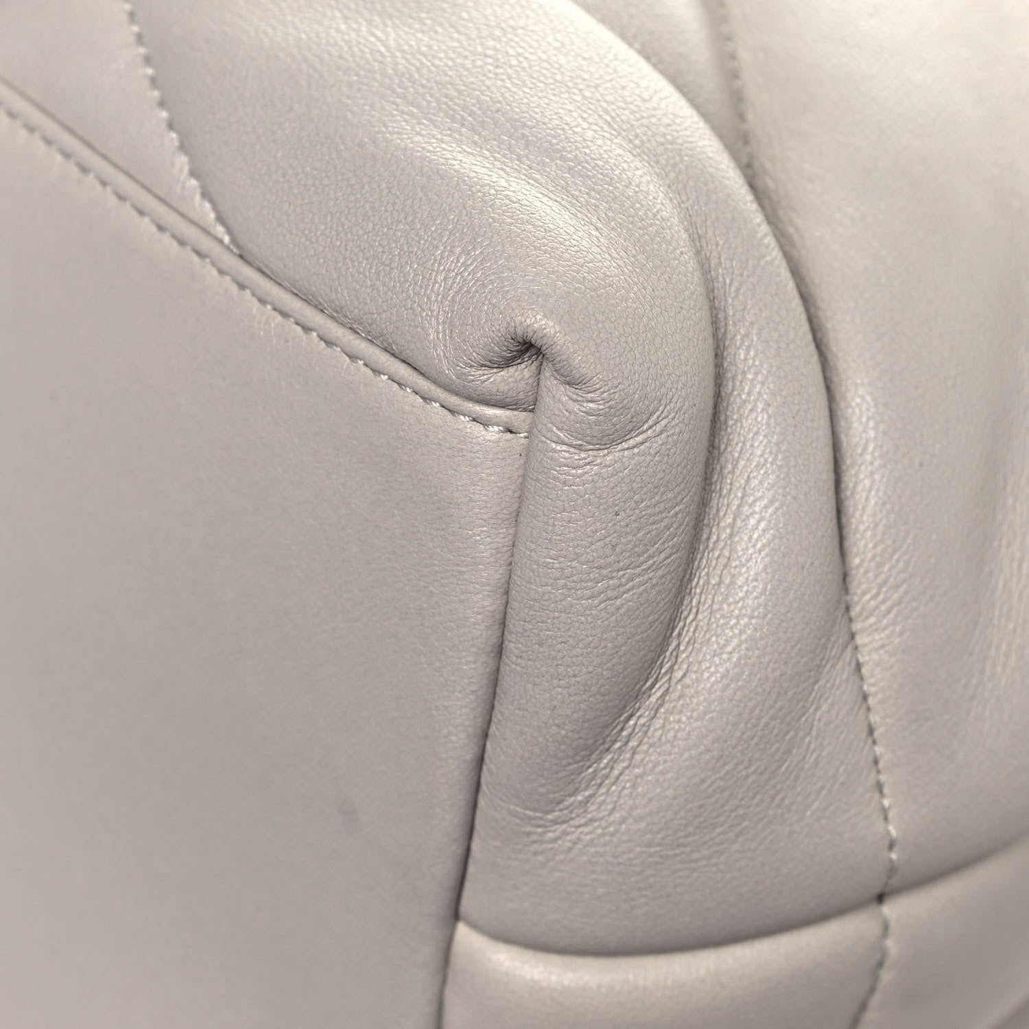 Saint Laurent Lambskin Quilted Medium Loulou Puffer Monogram Chain Satchel Crema Soft 12 of 12