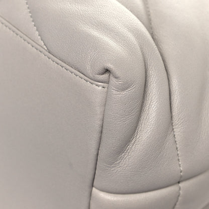 Saint Laurent Lambskin Quilted Medium Loulou Puffer Monogram Chain Satchel Crema Soft 12 of 12