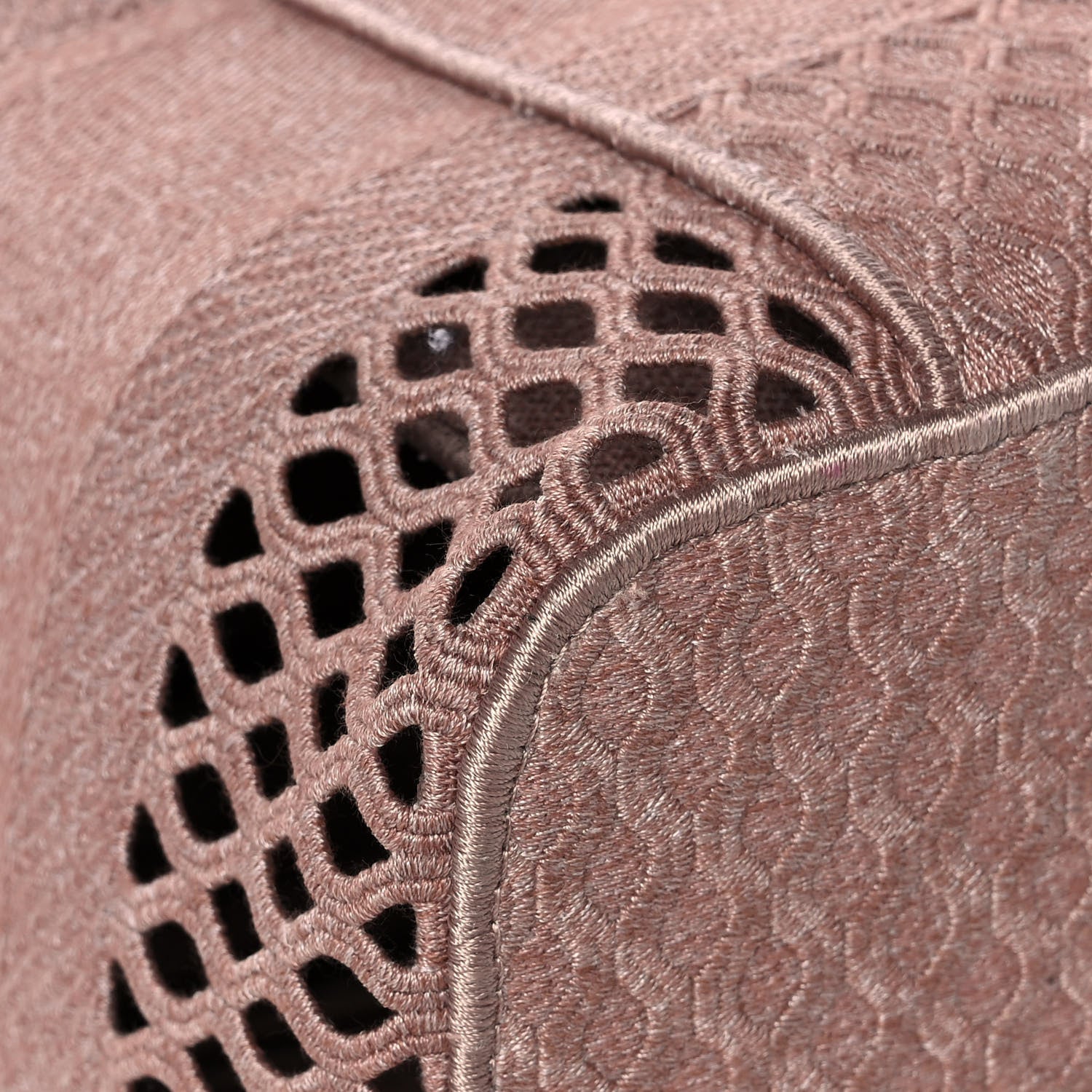 Christian Dior Mesh Embroidered Diortravel Vanity Case Clay 10 of 14