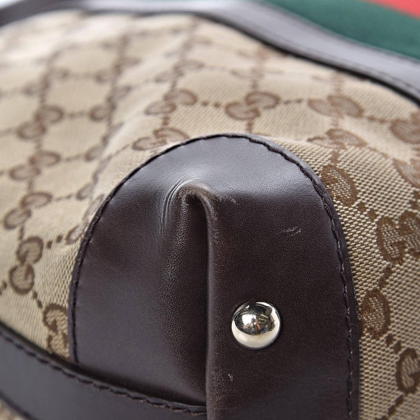 Monogram Vintage Web Medium Hobo Dark Brown