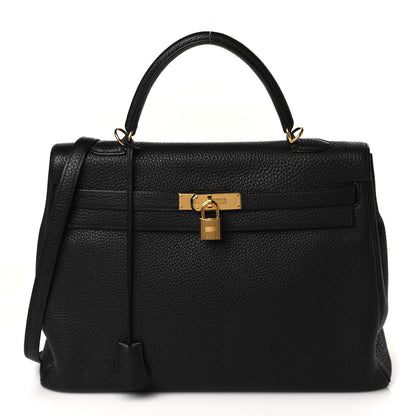 Hermes Togo Kelly Retourne 35 Black 1 of 9