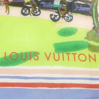 Louis Vuitton Cotton Scarf CARRE AILL PROMEN Mauve 2011 Lt Ed 3 of 6