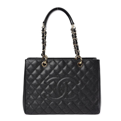 Chanel Caviar Quilted Grand Shopping Tote GST Black 1 of 11