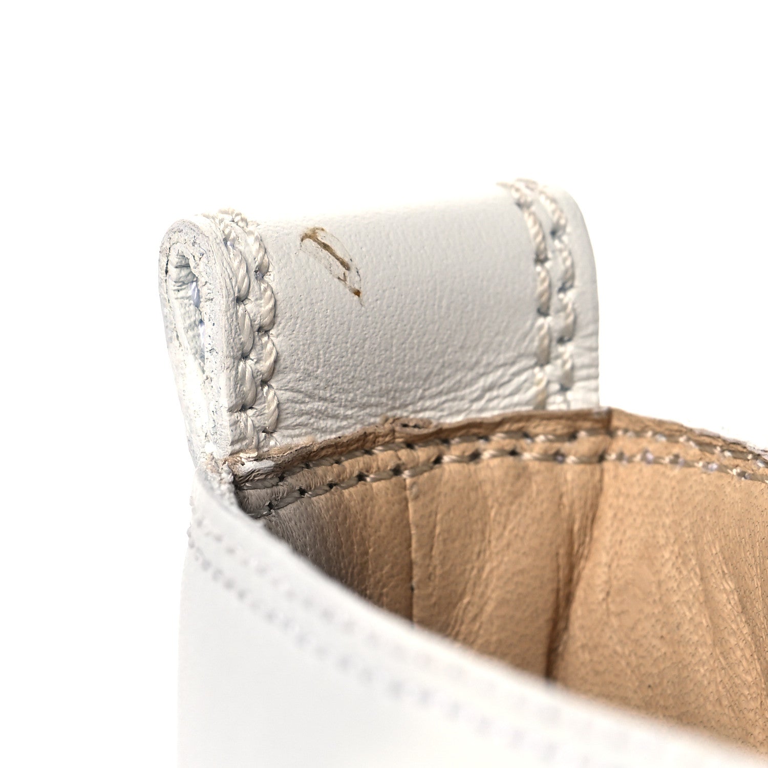 Christian Louboutin Calfskin Mens Louis Spikes Flat Sneakers 42 White 9 of 9