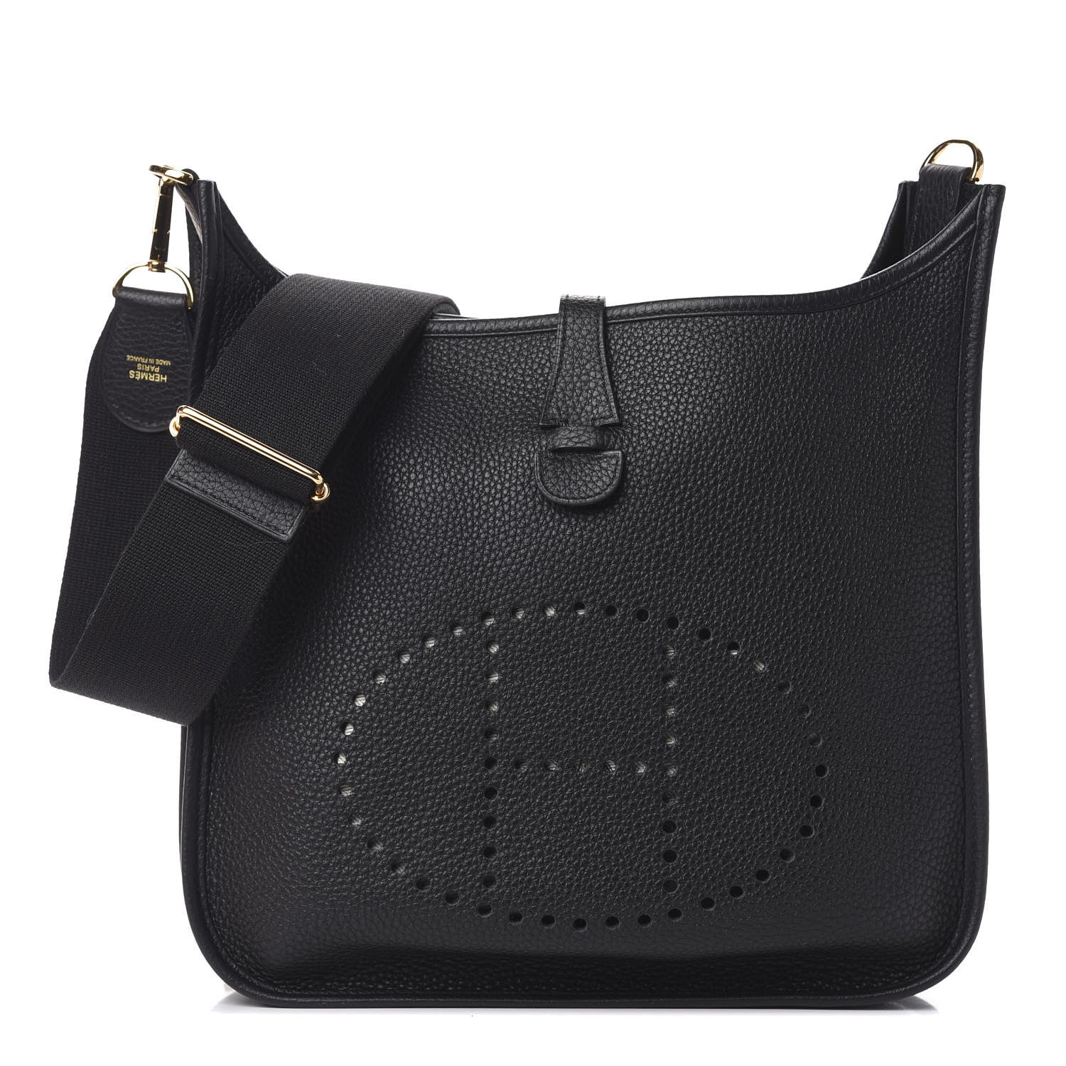 Hermes Taurillon Clemence Evelyne III PM Black 1 of 11