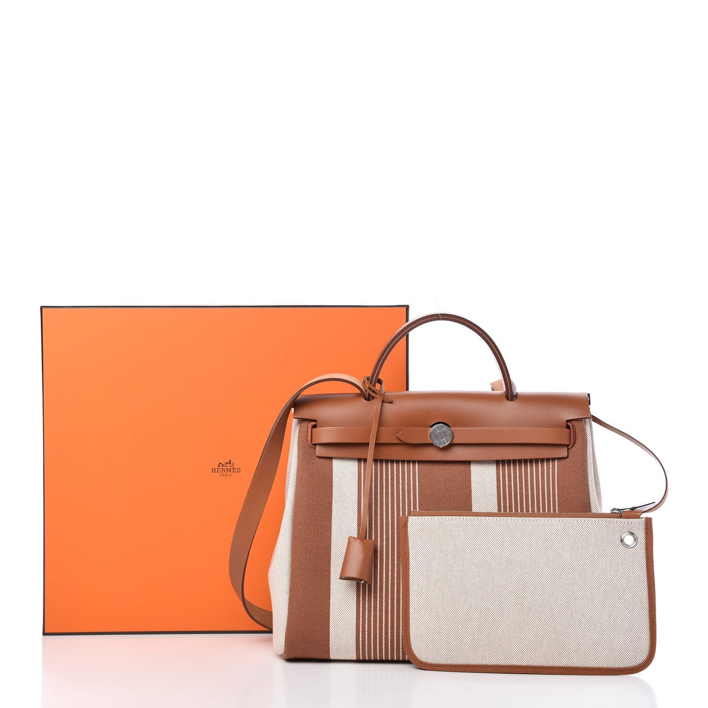 Vache Hunter Toile H Vibration Herbag Zip Retourne 31 PM Fauve Ecru Beige