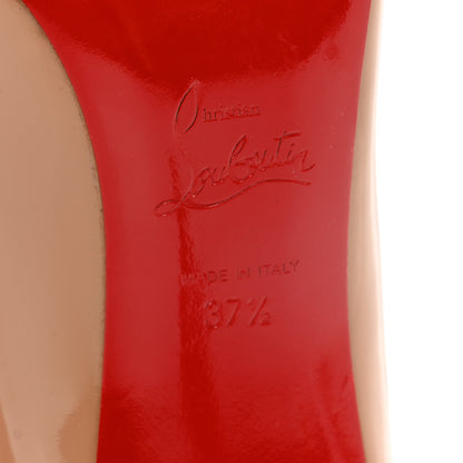 Christian Louboutin Patent Corneille 100 Pumps 37.5 Nude 6 of 7