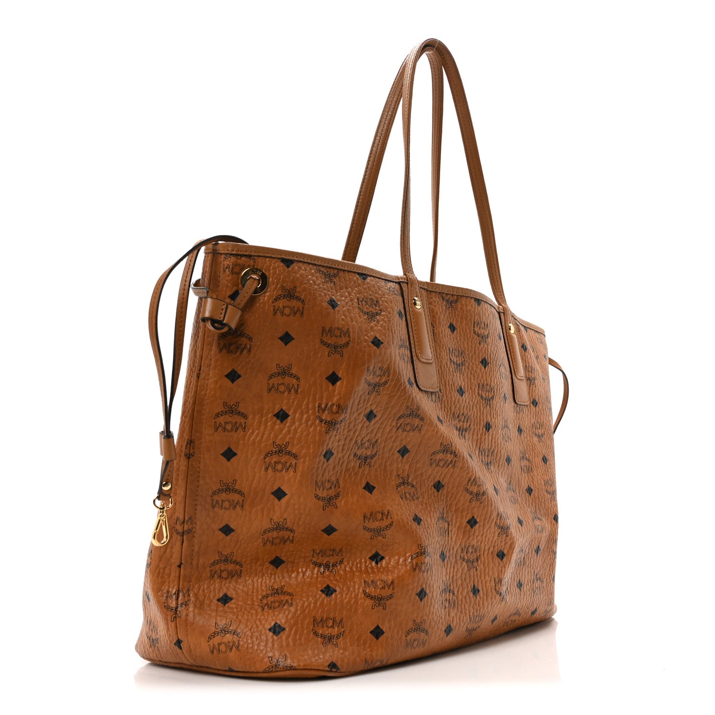 Visetos Large Liz Reversible Shopper Tote Cognac
