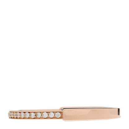 Tiffany 18K Rose Gold Diamond Lock Ring 62 10 1 of 6