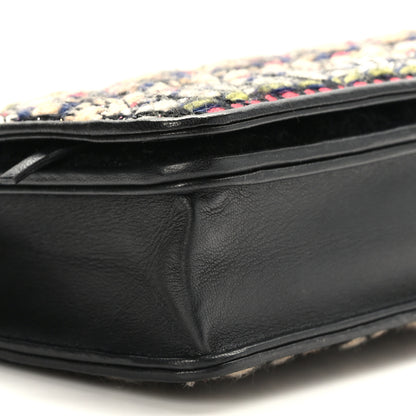 Chanel Tweed Wallet On Chain WOC Green Red Beige Black 9 of 10
