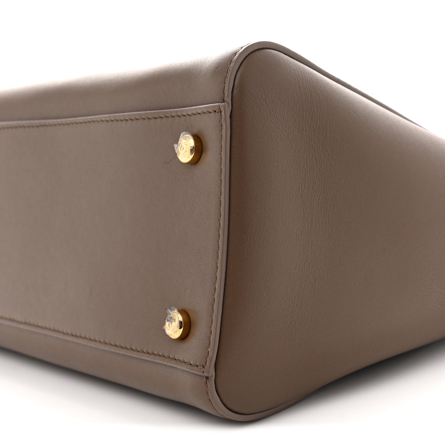 Calfskin Archetype Small Shopping Tote Light Brown