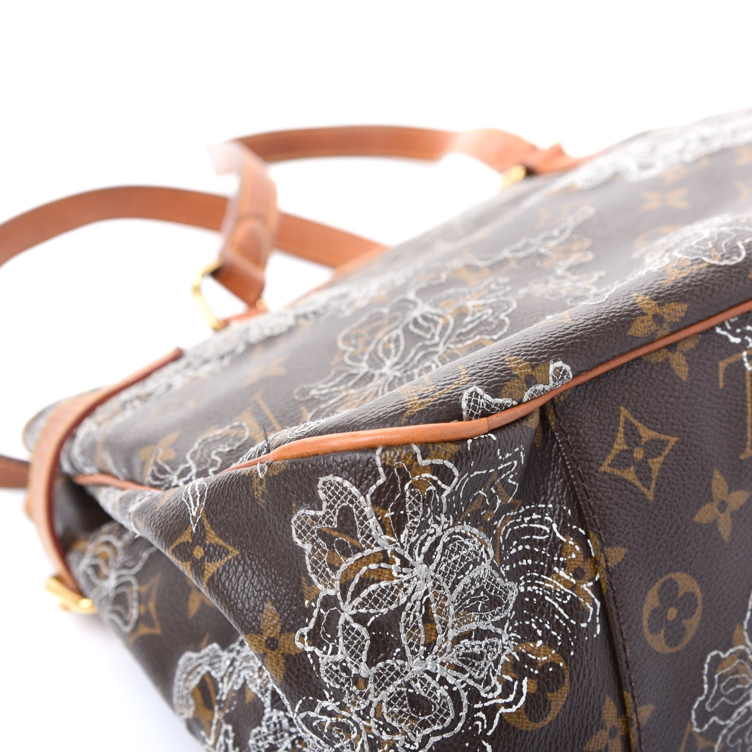 Louis Vuitton Monogram Dentelle Batignolles Horizontal Silver 7 of 11