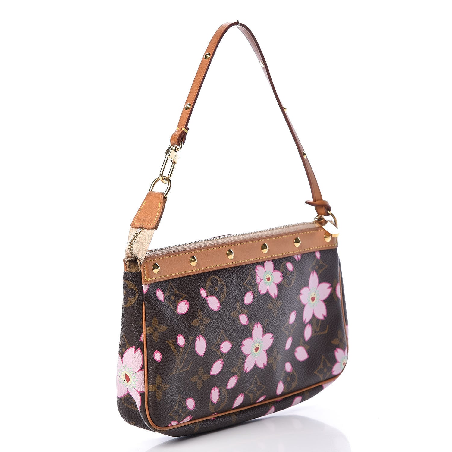 Louis Vuitton Monogram Cherry Blossom Pochette Accessories Brown 3 of 17
