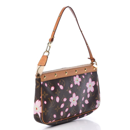 Louis Vuitton Monogram Cherry Blossom Pochette Accessories Brown 3 of 17