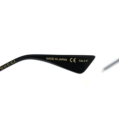 Gucci Aviator Sunglasses GG0062S Black Gold 6 of 9