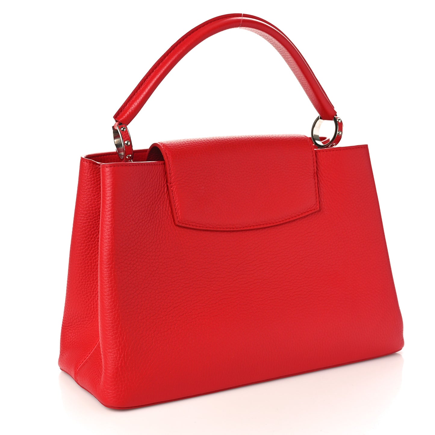 LOUIS VUITTON Taurillon Capucines MM Coquelicot