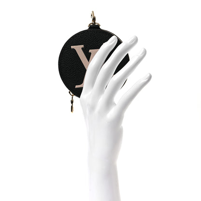 Louis Vuitton Empreinte Monogram Giant Round Coin Purse Black Beige 2 of 6