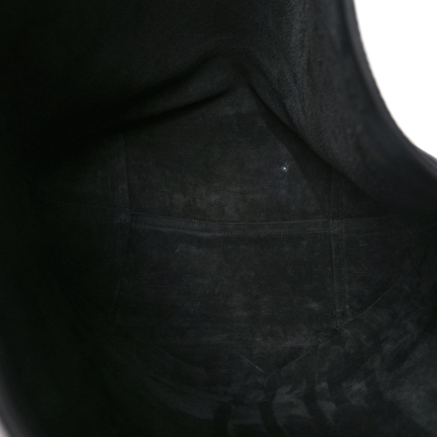 Grained Calfskin Medium N/S Hook Tote Black