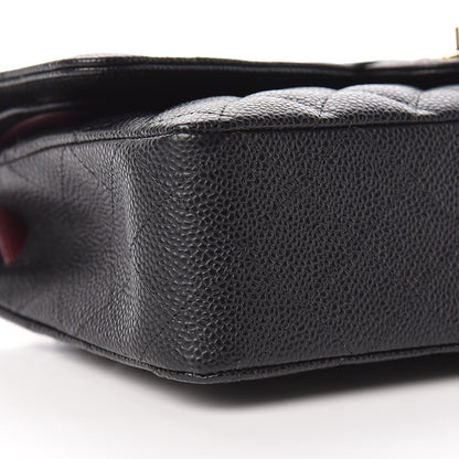 Chanel Caviar Quilted Medium Double Flap Black 9 of 11