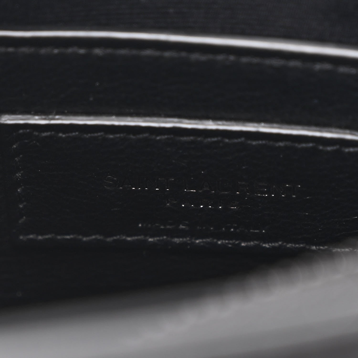 Saint Laurent Calfskin Y Quilted Monogram Monochrome Small Loulou Chain Satchel Black 7 of 12