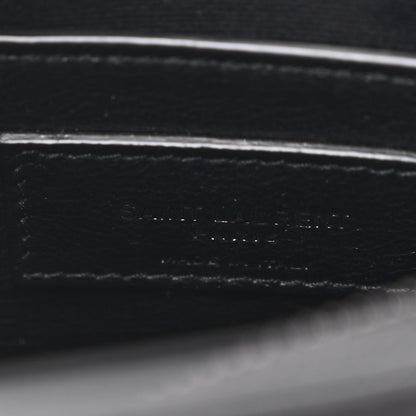 Saint Laurent Calfskin Y Quilted Monogram Monochrome Small Loulou Chain Satchel Black 7 of 12