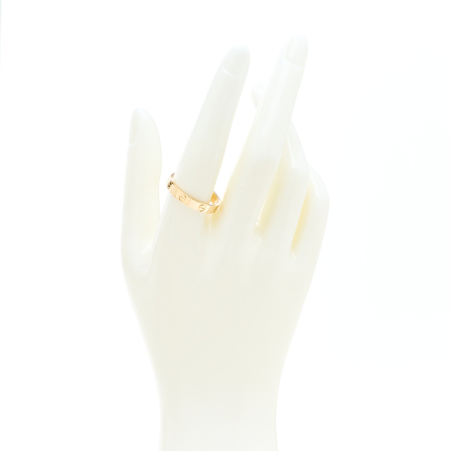 Cartier 18K Yellow Gold 3.5mm LOVE Wedding Band Ring 61 9.5 2 of 5