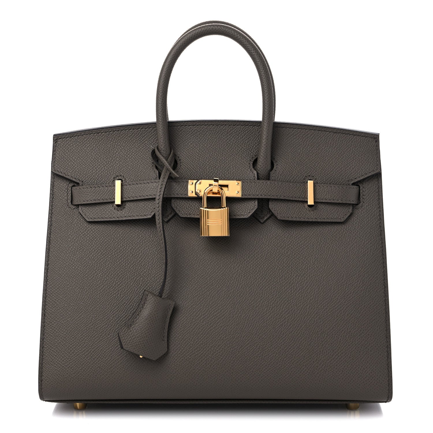 Hermes Epsom Birkin Sellier 25 Etain 1 of 10