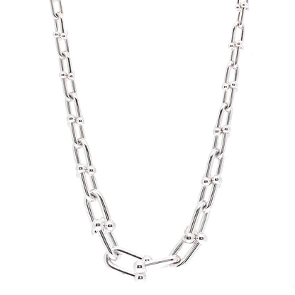 Tiffany Sterling Silver HardWear Graduated Link Necklace 1 of 7