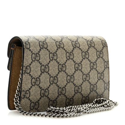 Gucci GG Supreme Monogram Super Mini Dionysus Shoulder Bag Taupe 3 of 9