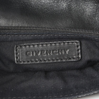Givenchy Calfskin Cable Embossed Leather Eve Shoulder Bag Black 12 of 14