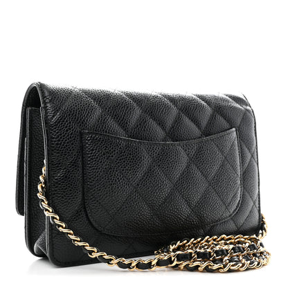 Chanel Caviar Quilted Wallet On Chain WOC Black 2 of 10