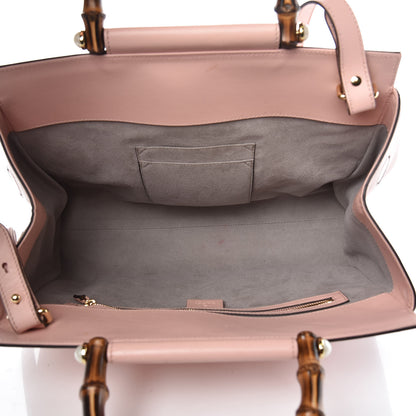 Gucci Nappa Bamboo Medium Nymphaea Top Handle Bag Perfect Pink 5 of 15