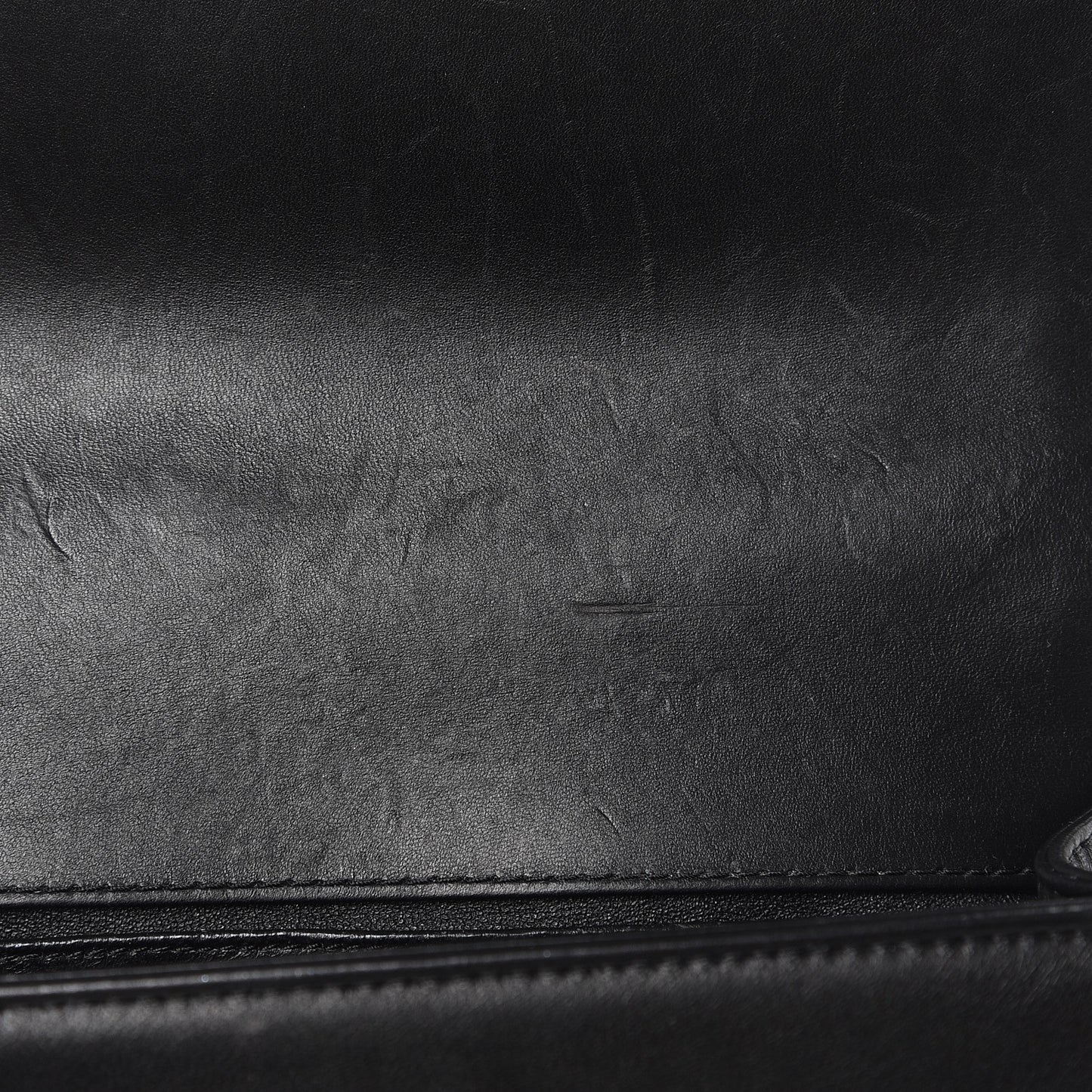 Python Medium Boy Top Handle Flap Black