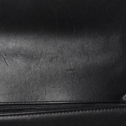 Chanel Python Medium Boy Top Handle Flap Black 8 of 8