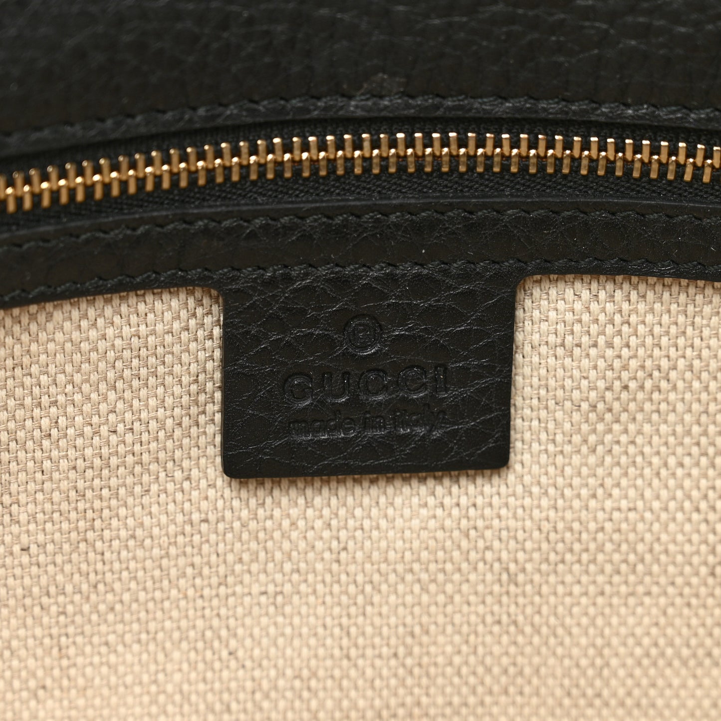 Pebbled Calfskin Medium Soho Clutch Black