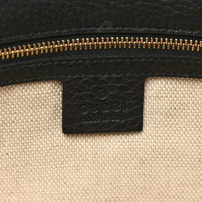 Gucci Pebbled Calfskin Medium Soho Clutch Black 6 of 7