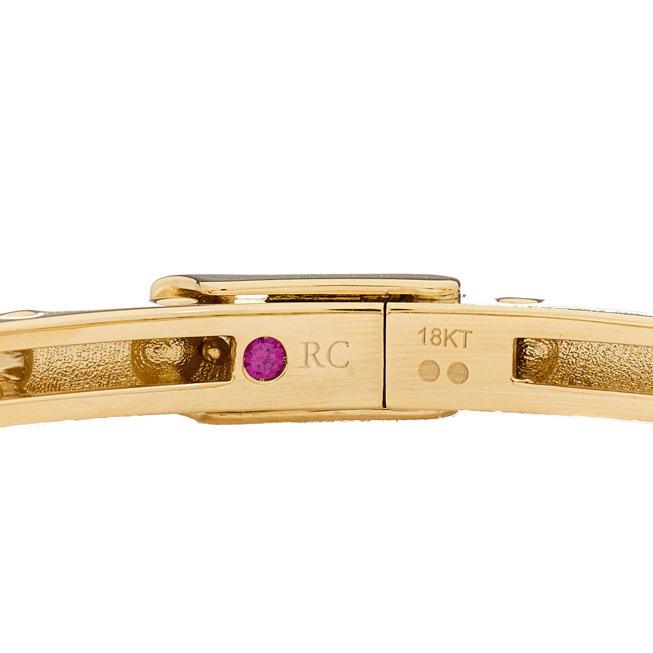 18K Yellow Gold Symphony Pois Moi Oval Bangle Bracelet