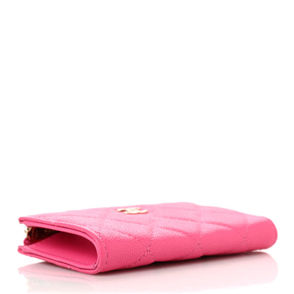 Chanel Caviar Quilted Zipped Key Holder Case Pink 4 of 10