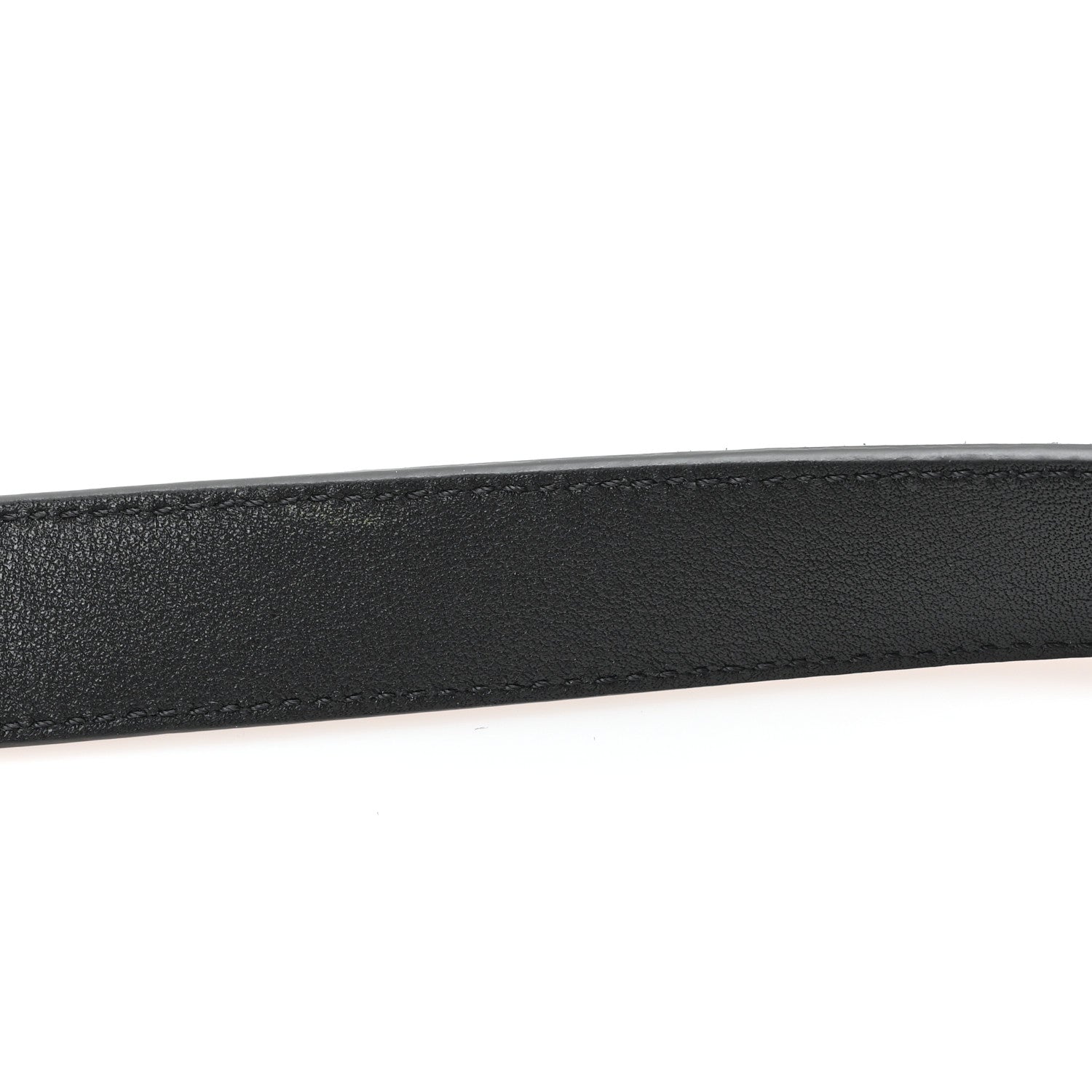 Saint Laurent Suede Calfskin Monogram Square Buckle Belt 90 36 Black 6 of 6