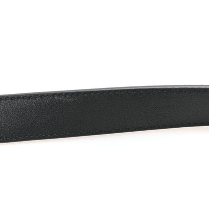 Saint Laurent Suede Calfskin Monogram Square Buckle Belt 90 36 Black 6 of 6