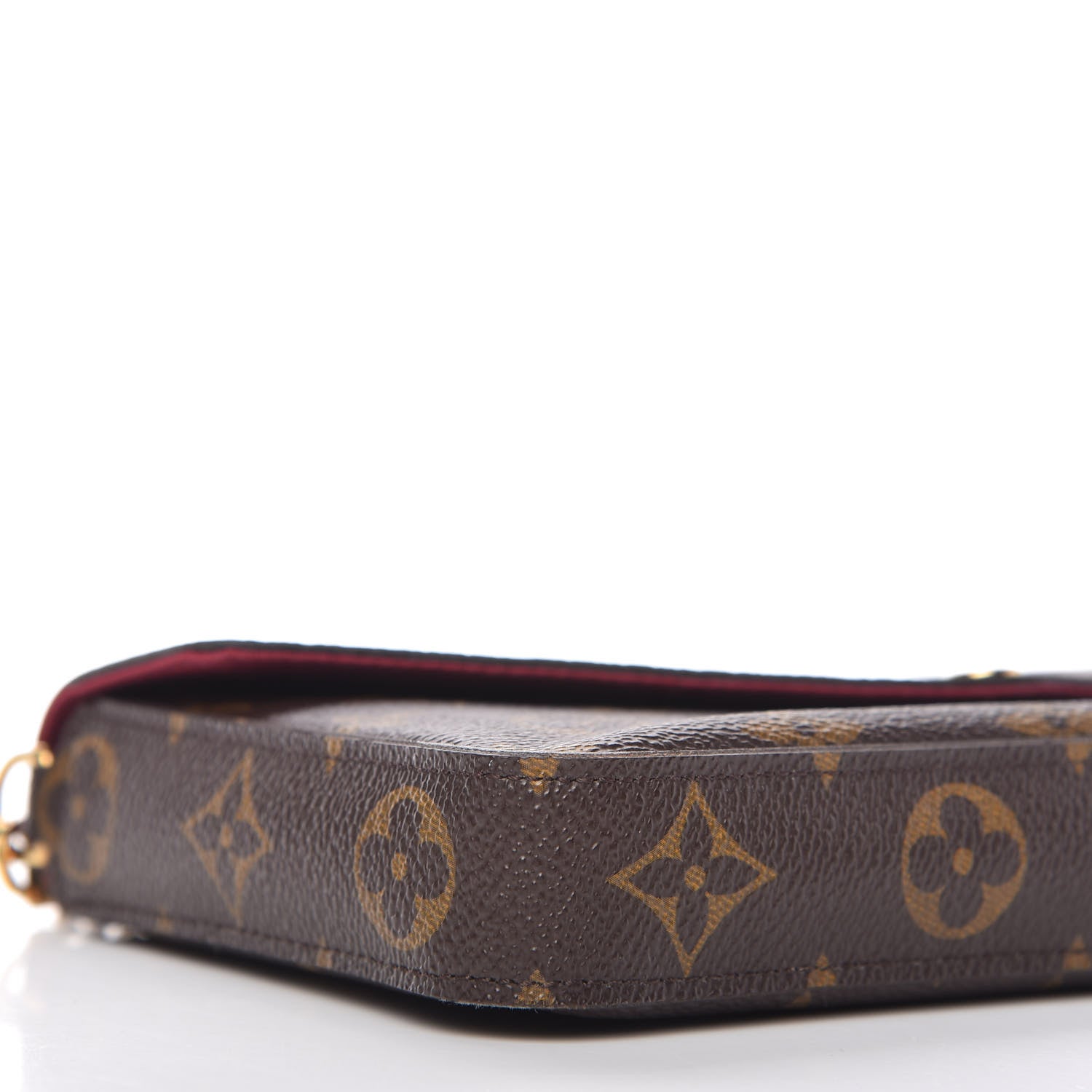 Louis Vuitton Monogram Pochette Felicie Chain Wallet Fuchsia 6 of 11