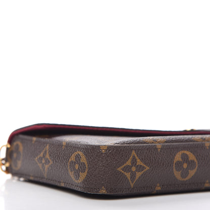 Louis Vuitton Monogram Pochette Felicie Chain Wallet Fuchsia 6 of 11