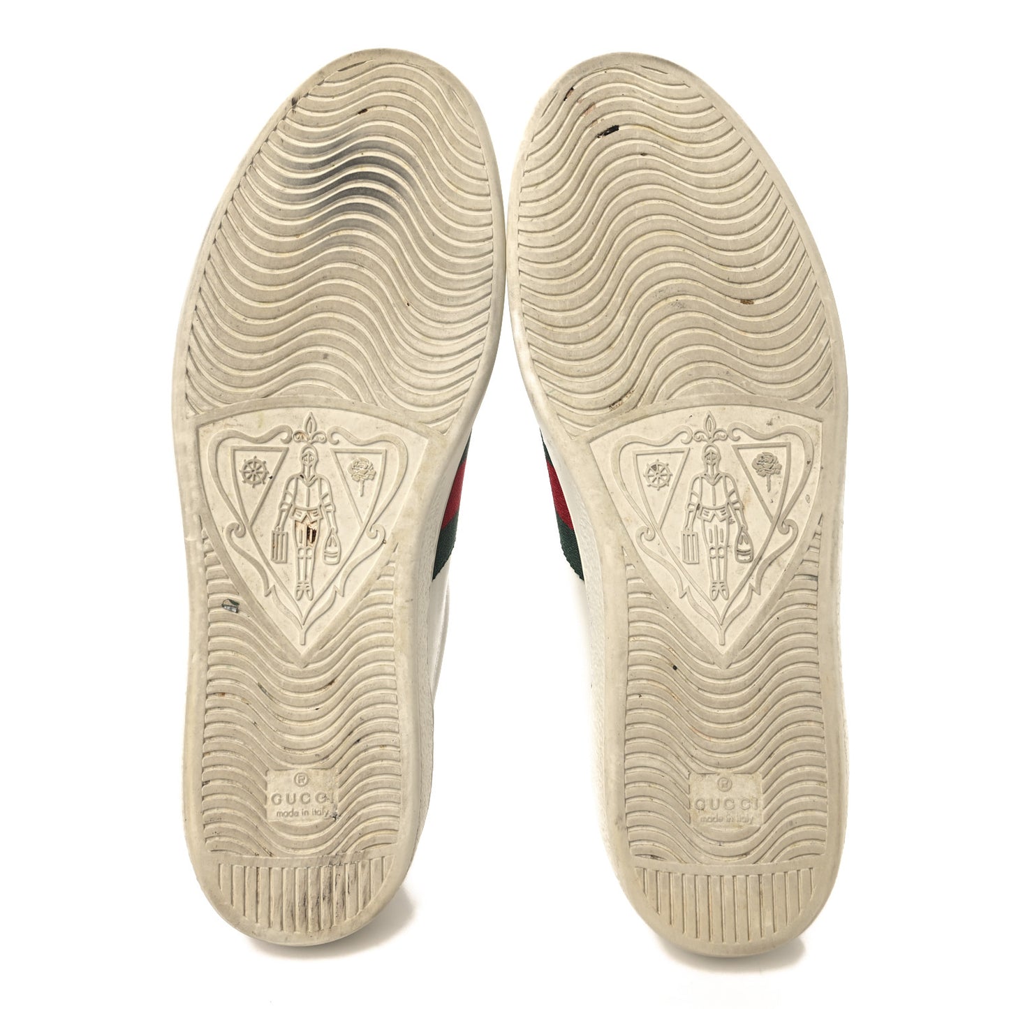 Calfskin Crocodile Web Mens Ace Sneakers 10 White Green