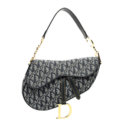 Christian Dior Monogram Saddle Bag Blue 1 of 10