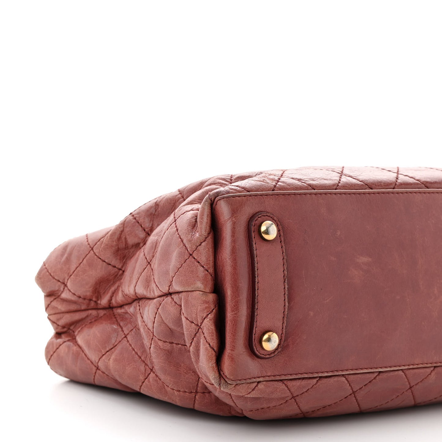 Glazed Calfskin Stingray Bindi CC Tote Red