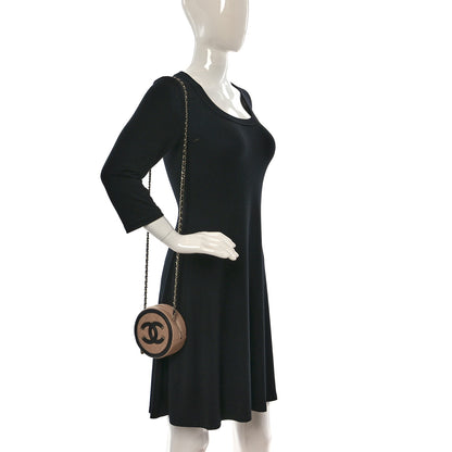 Chanel Caviar Quilted Round Filigree Crossbody Beige Black 2 of 10