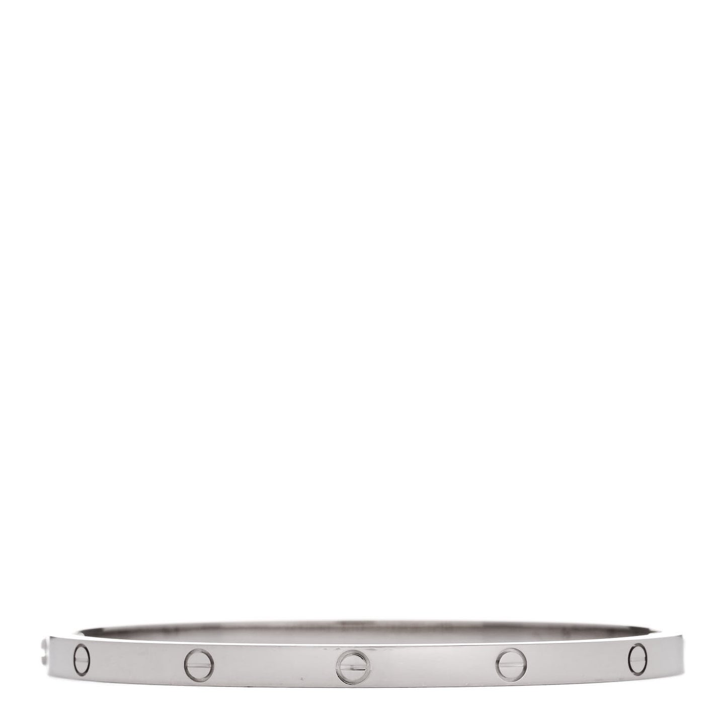 18K White Gold Small LOVE Bracelet 16