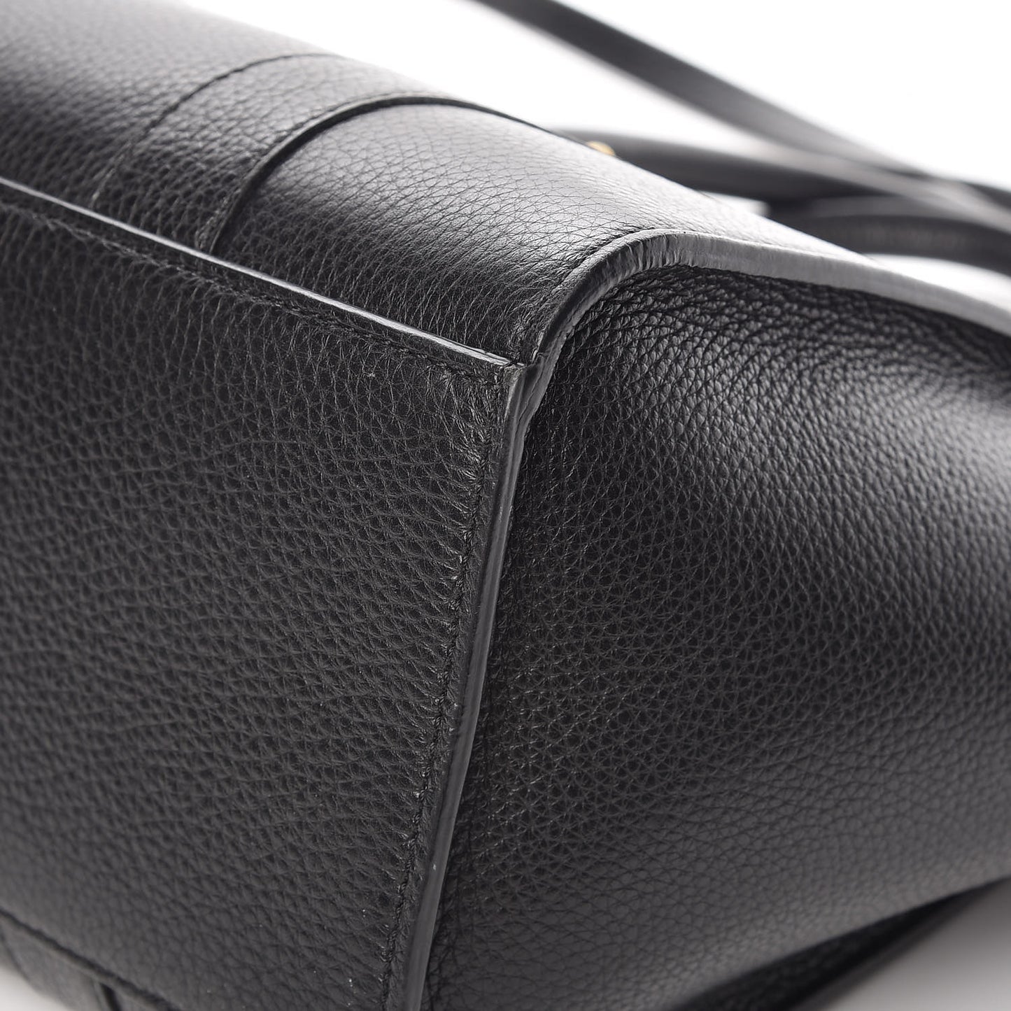 Classic Grain Small Bayswater Zip Tote Black