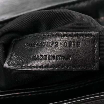 Saint Laurent Calfskin Y Quilted Monogram Monochrome Toy Loulou Crossbody Bag Black 8 of 11